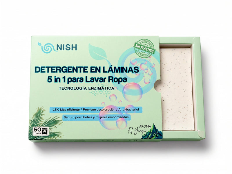 Detergente Eco-amigable en Láminas